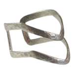 Δαχτυλίδι Μοντέρνο - Επαργυρωμένος Ορείχαλκος