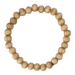 Ανδρικό ελαστικό βραχιόλι με ξύλινες χάντρες μικρές σε 2 χρώματα