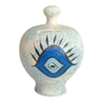 Χειροποίητος και ζωγραφισμένος στο χέρι κεραμικός κουμπαράς 14cm