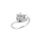 Γυναικείο Δαχτυλίδι Μονόπετρο Silver 925
