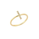 Δαχτυλίδι επιχρυσωμένο ασήμι 925, βεράκι με σχέδιο και λευκά ζιργκόν