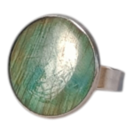 Δαχτυλίδι από Ατσάλι και Ξύλο Ελιάς – Free Size με Διάμετρο 1,6 εκ.