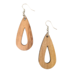 Σκουλαρίκια από ξύλο ελιάς δάκρυ