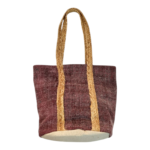 Τσάντα Ώμου από Οργανικό Βαμβάκι σε Μπορντό Χρώμα