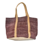 Τσάντα Ώμου από Οργανικό Βαμβάκι σε Μπορντό Χρώμα 40*60 εκ