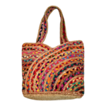 Χειροποίητη τσάντα παραλίας απο κουρελού Red Horizon