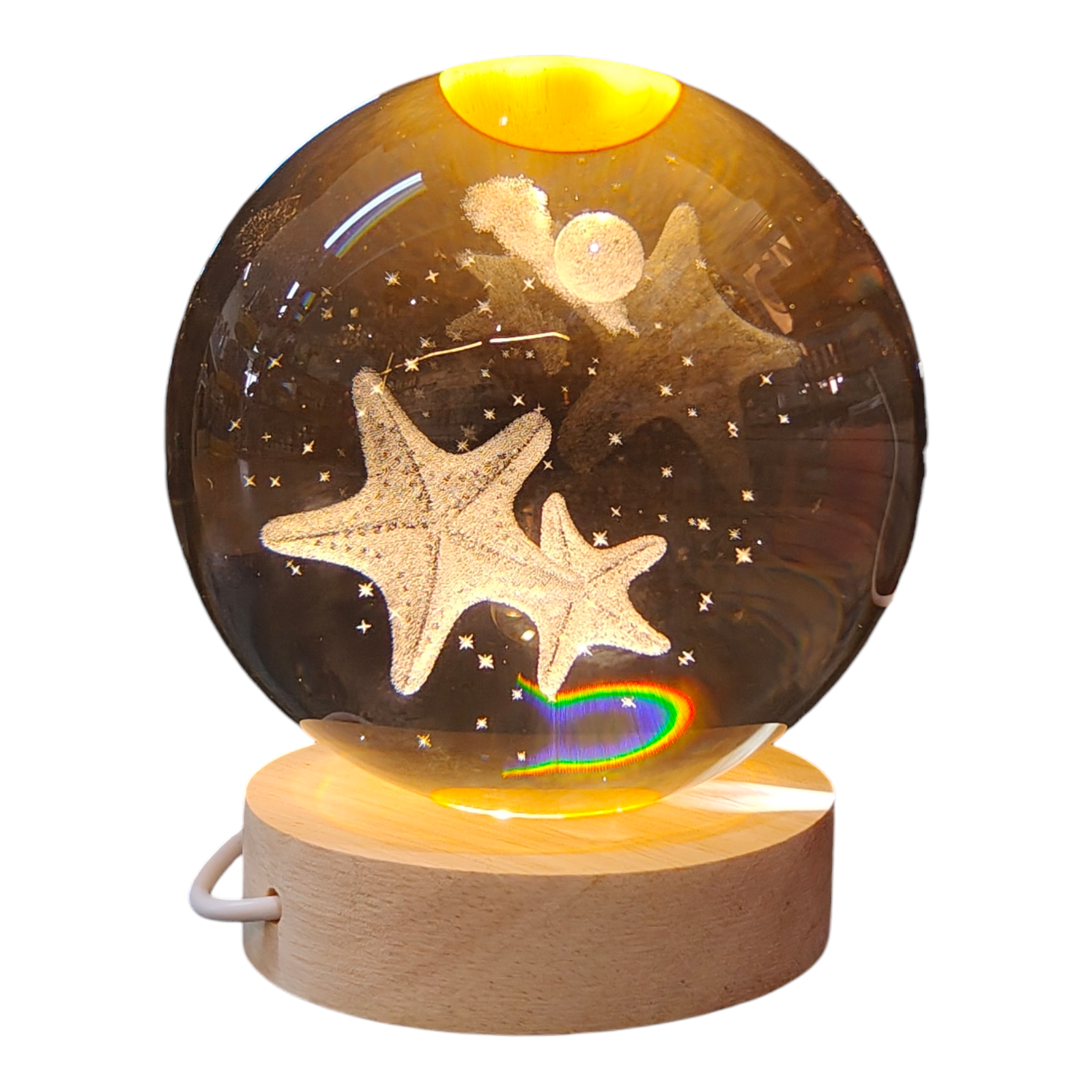 14-100 3D Κρυστάλλινη Σφαίρα "Jellyfish Moonlight" (10cm) - Image 1