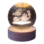 3D Κρυστάλλινη Σφαίρα "Finding Nemo & Friends" με LED Φωτισμό (6cm)