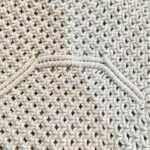 Χειροποίητη Πλεκτή Τσάντα Ώμου – Εκρού (34x38 εκ.) - Image 2