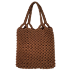 Χειροποίητη Πλεκτή Τσάντα Ώμου σε 3 Χρώματα (34x32 εκ.) - Image 3