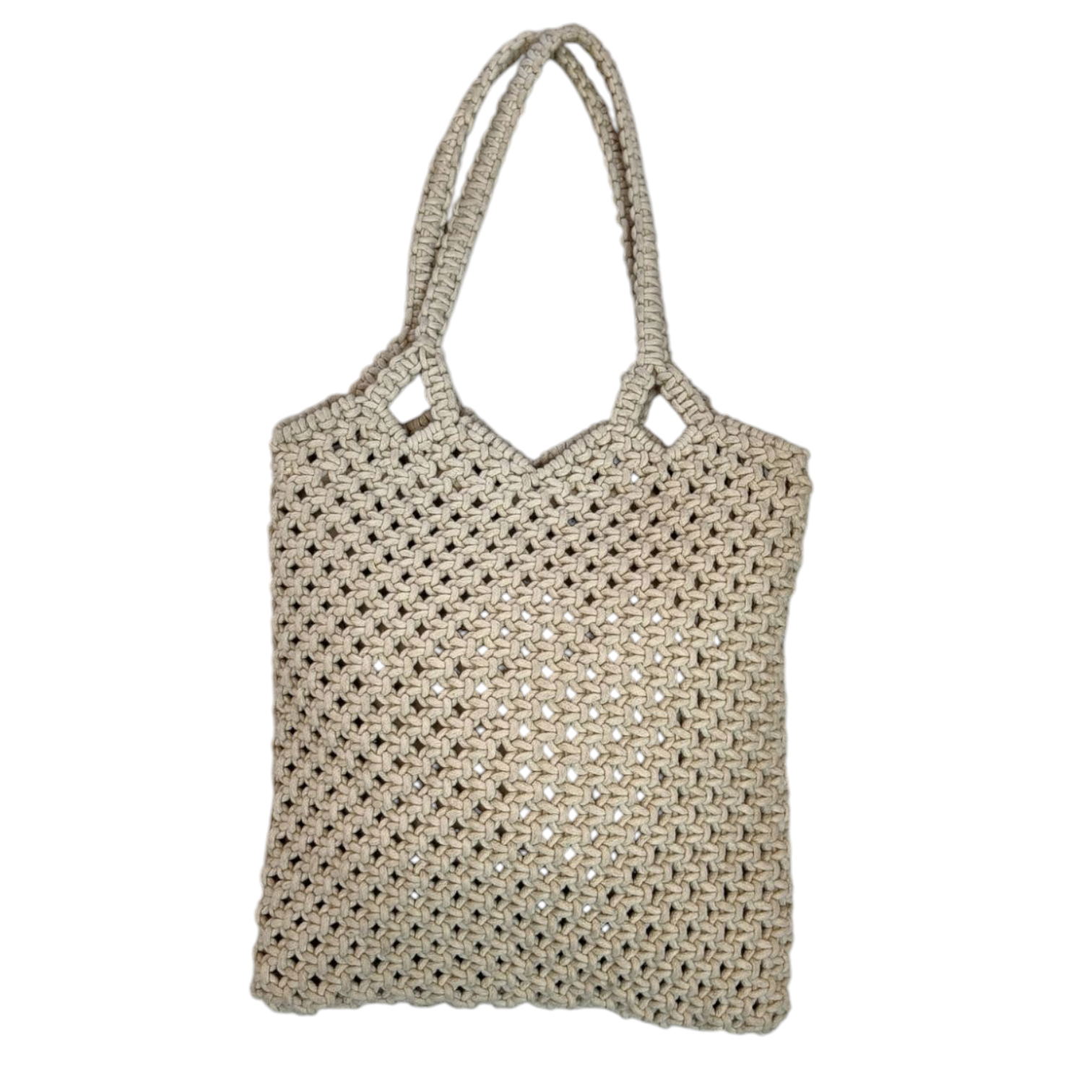 29302 Χειροποίητη Πλεκτή Τσάντα Ώμου σε 3 Χρώματα (34x32 εκ.) - Image 1