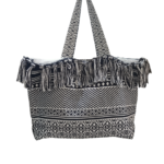 Έθνικ τσάντα μαύρο άσπρο